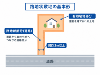 路地状敷地の定義